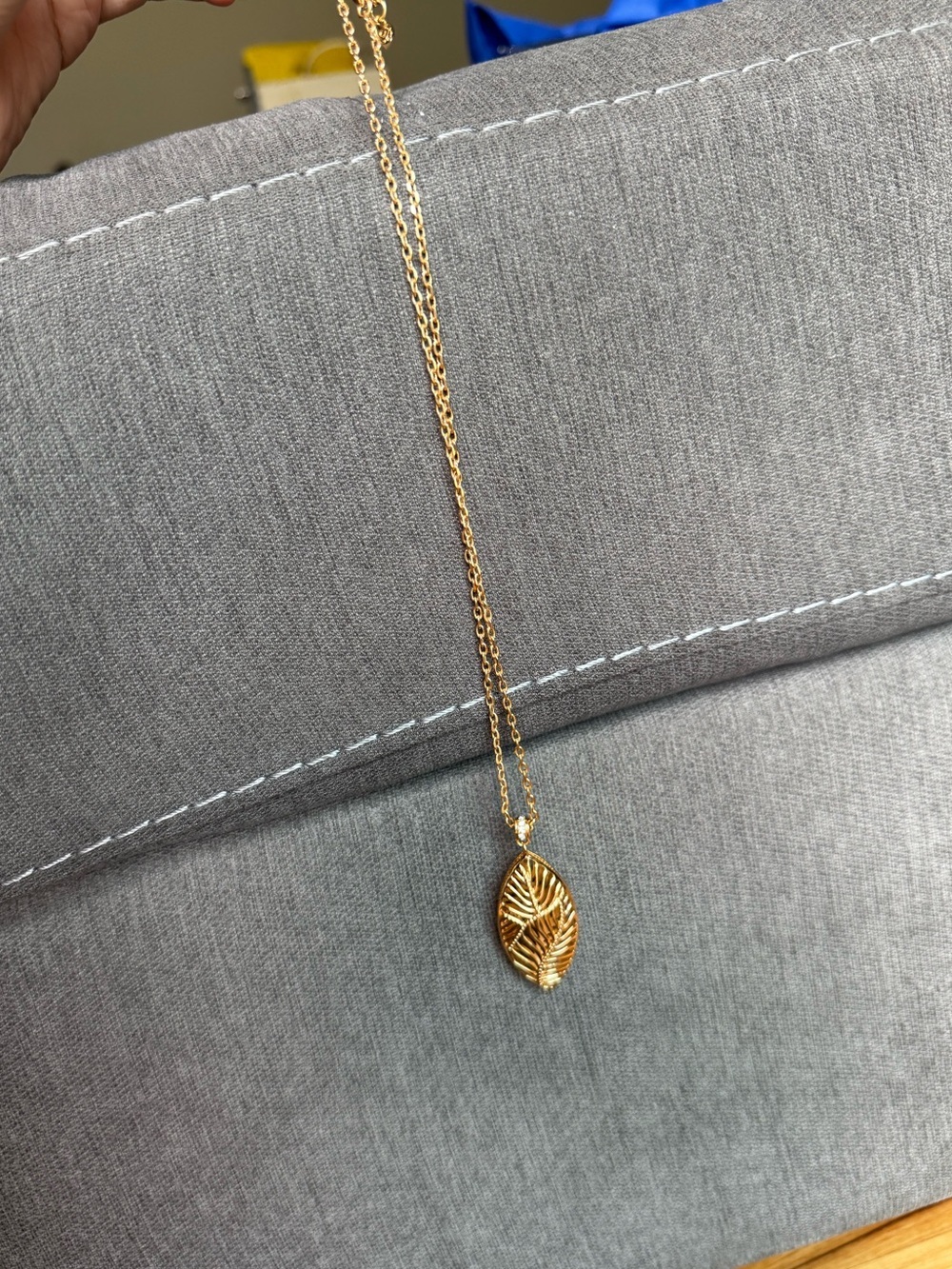 Brighton PALMETTO Gold Plated Leaf Necklace - Picture 7 of 8